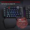 imageRedragon K585 PRO Wireless OneHanded Mechanical Keyboard 42 Keys 3Mode RGB 40 Gaming Keypad w 7 Onboard Macro Keys Detachable Wrist Support Rechargeable Battery Brown SwitchRed Switch