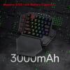 imageRedragon K585 PRO Wireless OneHanded Mechanical Keyboard 42 Keys 3Mode RGB 40 Gaming Keypad w 7 Onboard Macro Keys Detachable Wrist Support Rechargeable Battery Brown SwitchBrown Switch