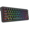 imageRedragon K722 60 Wired Gasket RGB Gaming Keyboard 61 Keys HotSwap Compact Mechanical Keyboard wFreeMod Socket 3Layer Noise Dampening Quiet Custom Linear SwitchEssential Black