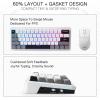 imageRedragon K722 60 Wired Gasket RGB Gaming Keyboard 61 Keys HotSwap Compact Mechanical Keyboard wFreeMod Socket 3Layer Noise Dampening Quiet Custom Linear SwitchCloudy Gray