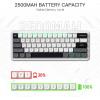 imageRedragon K722 60 Wired Gasket RGB Gaming Keyboard 61 Keys HotSwap Compact Mechanical Keyboard wFreeMod Socket 3Layer Noise Dampening Quiet Custom Linear SwitchCloudy Gray