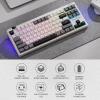 imageRedragon K729 HE Rapid Trigger Gaming Keyboard 87 Keys 8K Wired Mechanical Keyboard wNextGen UltraMag 100 POM Silky Magnetic Switch DualModule Floating Patent Structure Design amp Knob ControlMoonDust Gray