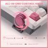 imageRedragon K729 HE Rapid Trigger Gaming Keyboard 87 Keys 8K Wired Mechanical Keyboard wNextGen UltraMag 100 POM Silky Magnetic Switch DualModule Floating Patent Structure Design amp Knob ControlBubblegum Pink