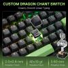 imageRedragon K740 98 Keys Wired RGB Gaming Keyboard 95 PBT Mechanical Keyboard wSolid Aluminum Base Dedicated Knob Control amp HotSwap Socket Custom Linear SwitchGreen Blaze Custom Switch
