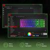 imageRedragon K740 98 Keys Wired RGB Gaming Keyboard 95 PBT Mechanical Keyboard wSolid Aluminum Base Dedicated Knob Control amp HotSwap Socket Custom Linear SwitchGreen Blaze Custom Switch