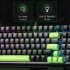 imageRedragon K740 98 Keys Wired RGB Gaming Keyboard 95 PBT Mechanical Keyboard wSolid Aluminum Base Dedicated Knob Control amp HotSwap Socket Custom Linear SwitchGreen Blaze Custom Switch