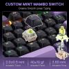 imageRedragon K740 98 Keys Wired RGB Gaming Keyboard 95 PBT Mechanical Keyboard wSolid Aluminum Base Dedicated Knob Control amp HotSwap Socket Custom Linear SwitchPurple Rain Custom Switch