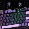 imageRedragon K740 98 Keys Wired RGB Gaming Keyboard 95 PBT Mechanical Keyboard wSolid Aluminum Base Dedicated Knob Control amp HotSwap Socket Custom Linear SwitchPurple Rain Custom Switch