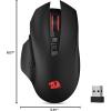 imageRedragon M656 MAX 3Mode Wireless Gaming Mouse 10000 DPI Rechargeable Gaming Mice w 5 DPI Levels 7 Macro Buttons RGB Backlight amp Pro Software Supported for PCMacLaptop24G Wireless