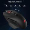 imageRedragon M656 MAX 3Mode Wireless Gaming Mouse 10000 DPI Rechargeable Gaming Mice w 5 DPI Levels 7 Macro Buttons RGB Backlight amp Pro Software Supported for PCMacLaptop24G Wireless