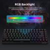 imageRedragon Mechanical Gaming Keyboard  84 Keys RGB Backlight with 20 Effects HotSwappable Red Switches AntiGhosting Ergonomic Design Metal Panel