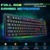imageRedragon RGB Gaming Mouse amp Gaming Keyboard Combo 3200 DPI Programmable Keys 104 Keys Mechanical Keyboard 7 Colors 6 RGB Effects AntiGhosting Ergonomic Design