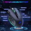 imageRedragon Wired Gaming Mouse 8000 DPI Customizable RGB 11 Programmable Buttons Ergonomic Design with Rapid Fireamp Sniper Buttons for FPS Gaming