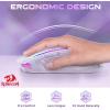 imageRedragon Wireless Gaming Mouse Gaming Mouse with RGB Backlit 9 Programmable Buttons Rechargeable Mouse 8000 DPI 70Hrs Standby White M910WS