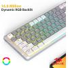 imageRedragon Wireless Mechanical Keyboard 75 TriMode 84 Keys UltraThin Gaming Keyboard LowProfile Aluminum Top Plate 100 Supported WinMac System