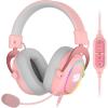 imageRedragon H510 ZeusX RGB Wired Gaming Headset  71 Surround Sound  53MM Audio Drivers in Memory Foam Ear Pads wReliable Fabric Cover Multi Platforms Headphone  USB Powered for PCPS4NSPink H510 RGB