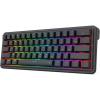imageRedragon K722 60 Wired Gasket RGB Gaming Keyboard 61 Keys HotSwap Compact Mechanical Keyboard wFreeMod Socket 3Layer Noise Dampening Quiet Custom Linear SwitchEssential Black