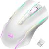 imageRedragon Wireless Gaming Mouse Gaming Mouse with RGB Backlit 9 Programmable Buttons Rechargeable Mouse 8000 DPI 70Hrs Standby White M910WS