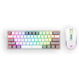 imageRedragon  RDS131 Wired Combo Wired 60 Mechanical Keyboard  Wired Gaming Mouse max 12400DPI Combo Red Mechanical Switches  Full Key Antighosting  RGB Backlighting