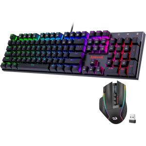 imageRedragon K552 Mechanical Gaming Keyboard and M915 Wireless Gaming Mouse