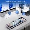 image:imageRedragon Anime Gaming Keyboard and Mouse Combo K719 PRO 95Key Wireless Gasket Mechanical Keyboard w114 TFT Screen amp Knob  M612AK PRO 8000 DPI Mouse w9 Programmable Buttons 3Mode BundleGlacier Azure