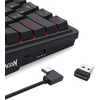 image:imageRedragon Anime Gaming Keyboard and Mouse Combo K719 PRO 95Key Wireless Gasket Mechanical Keyboard w114 TFT Screen amp Knob  M612AK PRO 8000 DPI Mouse w9 Programmable Buttons 3Mode BundleEssential Black
