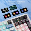 image:imageRedragon Anime Gaming Keyboard and Mouse Combo K719 PRO 95Key Wireless Gasket Mechanical Keyboard w114 TFT Screen amp Knob  M612AK PRO 8000 DPI Mouse w9 Programmable Buttons 3Mode BundleGlacier Azure