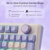 image:imageRedragon K768 PRO 100 Keys Wireless Gasket RGB Gaming Keyboard Massive 8000 mAh PBT Mechanical Keyboard wHotSwap Socket Dedicated Knob Control amp 5Layer Noise Dampening Custom Yolk Linear SwitchLilac Land