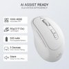 image:imageRedragon BM4195 AI Wireless Optical Computer Office Mouse 5 DPI Adjustable  CableFree 0 Delay Translate amp Voice Typing Ergonomic Grip Body Comfort Long Battery Life for LaptopDesktopPCWhite