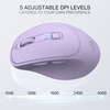 image:imageRedragon BM4195 AI Wireless Optical Computer Office Mouse 5 DPI Adjustable  CableFree 0 Delay Translate amp Voice Typing Ergonomic Grip Body Comfort Long Battery Life for LaptopDesktopPCPurple