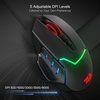 image:imageRedragon M690 MAX Wireless RGB Gaming Mouse 12800 DPI Remapping Keys  CableFree 0 Delay Redefine Keybinding Macro Vibing Backlight Ergonomic Grip Body ComfortM690 PRO Black