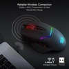 image:imageRedragon M690 MAX Wireless RGB Gaming Mouse 12800 DPI Remapping Keys  CableFree 0 Delay Redefine Keybinding Macro Vibing Backlight Ergonomic Grip Body ComfortM690 PRO Black