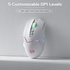 image:imageRedragon M690 MAX Wireless RGB Gaming Mouse 12800 DPI Remapping Keys  CableFree 0 Delay Redefine Keybinding Macro Vibing Backlight Ergonomic Grip Body ComfortM690 PRO White