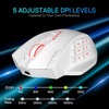 image:imageRedragon M913 MAX Wireless MMO Gaming Mouse 26000 DPI Remapping Keys  CableFree 0 Delay Smooth Precise Tracking Redefine Keybinding Macro Vibing Backlight Ergonomic Grip Body ComfortWhite