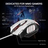 image:imageRedragon M913 MAX Wireless MMO Gaming Mouse 26000 DPI Remapping Keys  CableFree 0 Delay Smooth Precise Tracking Redefine Keybinding Macro Vibing Backlight Ergonomic Grip Body ComfortBlack  White