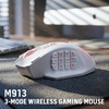 image:imageRedragon M913 MAX Wireless MMO Gaming Mouse 26000 DPI Remapping Keys  CableFree 0 Delay Smooth Precise Tracking Redefine Keybinding Macro Vibing Backlight Ergonomic Grip Body ComfortWhite