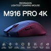 image:imageRedragon M916 Wireless 49G UltraLight Gaming Mouse 45K DPI Remapping Keys  Carbon Fiber Design Stable LagFree Connection Redefine Keybinding Macro Ergonomic Grip Body ComfortBlack
