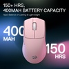 image:imageRedragon M916 Wireless 49G UltraLight Gaming Mouse 45K DPI Remapping Keys  Carbon Fiber Design Stable LagFree Connection Redefine Keybinding Macro Ergonomic Grip Body ComfortPink