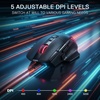 image:imageRedragon M925 PRO Wireless RGB Gaming Mouse 26000 DPI Remapping Keys  CableFree 0 Delay Redefine Keybinding Macro Vibing Backlight Ergonomic Grip Body ComfortStandard