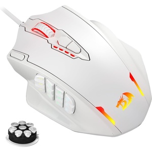 image:imageRedragon M913 MAX Wireless MMO Gaming Mouse 26000 DPI Remapping Keys  CableFree 0 Delay Smooth Precise Tracking Redefine Keybinding Macro Vibing Backlight Ergonomic Grip Body ComfortWhite